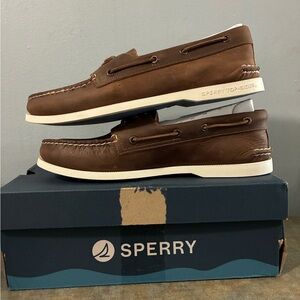 Sperry Men's Tan Leather Boat Shoes